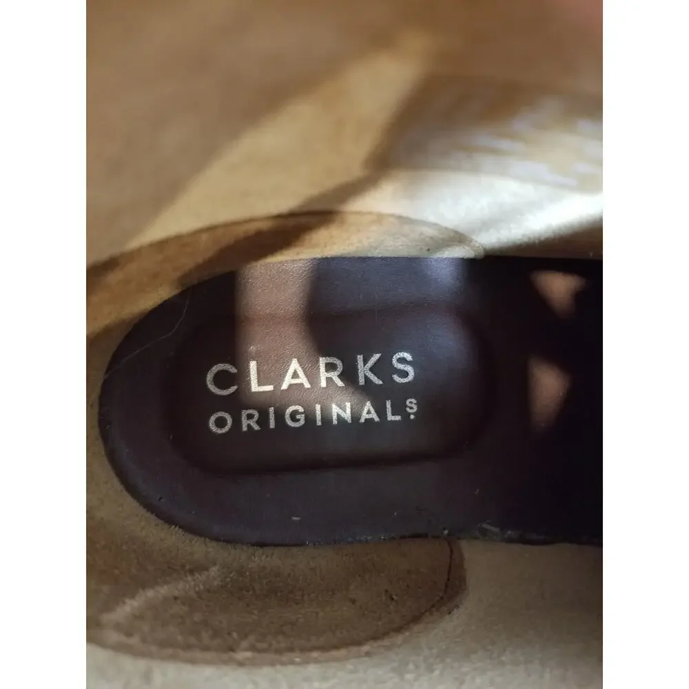 Clarks Originals Desert Boots Tan Leather Lace Up Men's Size 10